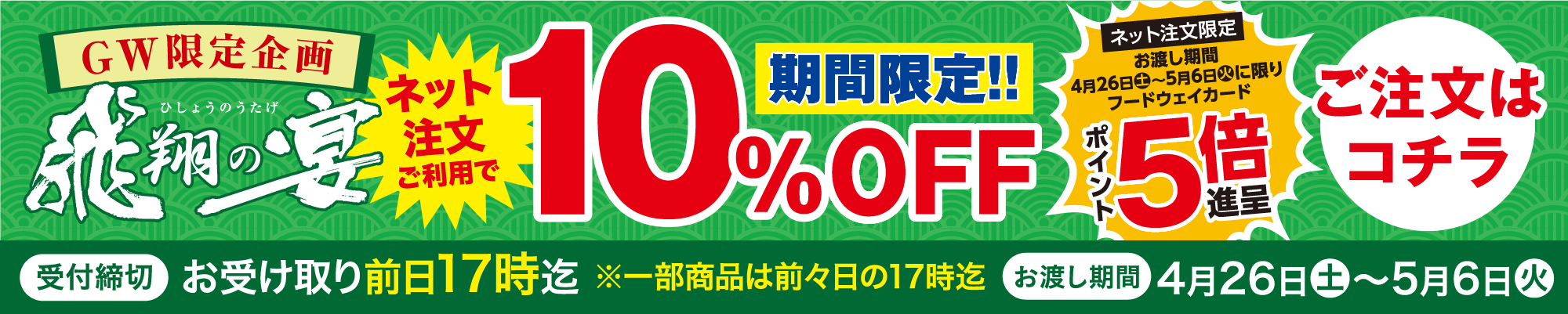 GW限定企画
